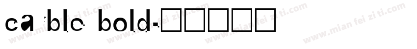 carble bold字体转换